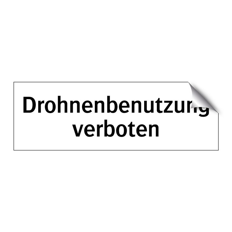 Drohnenbenutzung verboten
