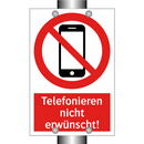 Telefonieren nicht erwünscht!