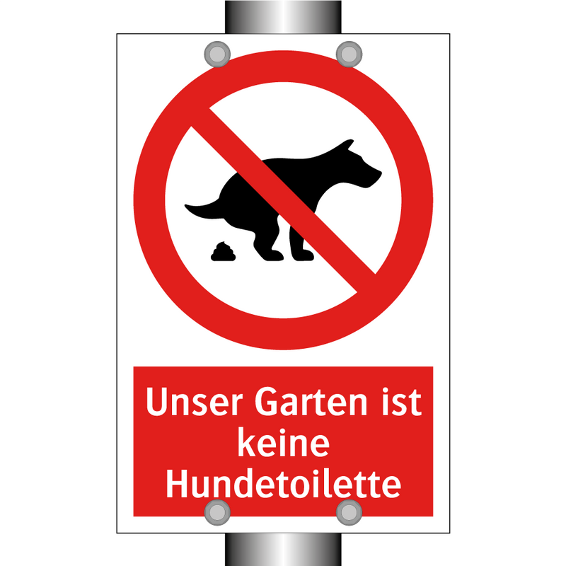 Unser Garten ist keine Hundetoilette