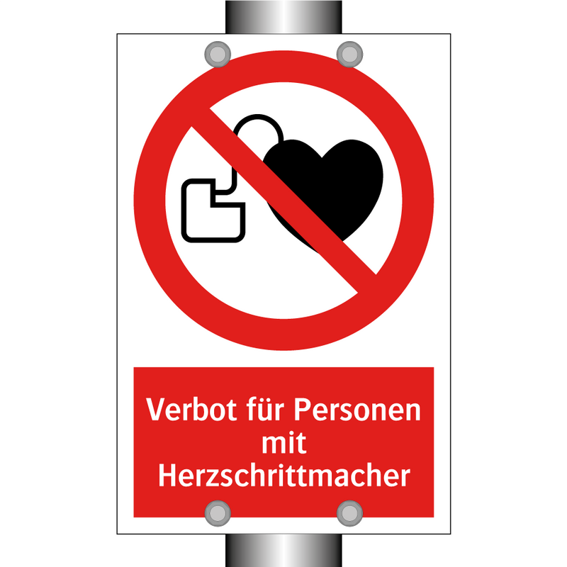 Verbot für Personen mit Herzschrittmacher
