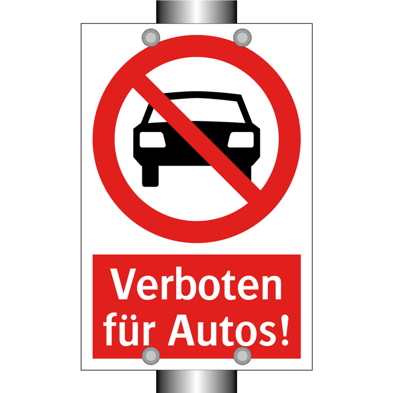 Verboten für Autos!