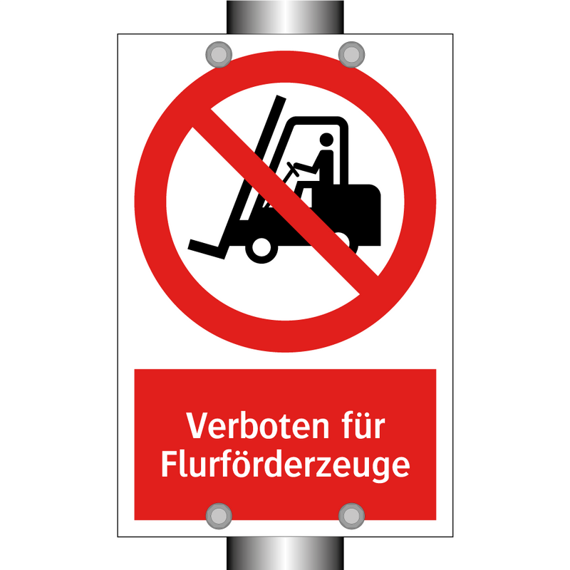 Verboten für Flurförderzeuge