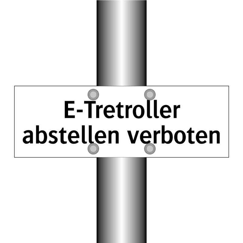 E-Tretroller abstellen verboten