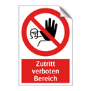 Zutritt verboten Bereich