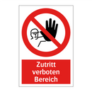 Zutritt verboten Bereich