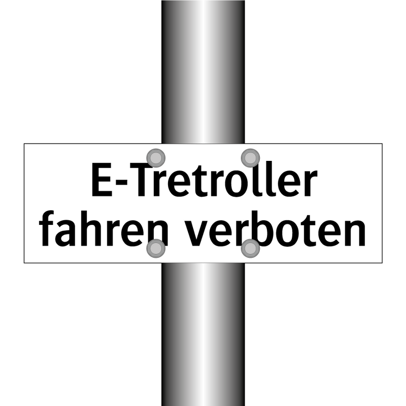 E-Tretroller fahren verboten
