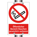 Öffentlicher Bereich Rauchen gesetzlich verboten