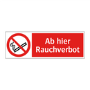 Ab hier Rauchverbot