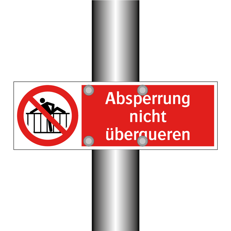 Absperrung nicht überqueren