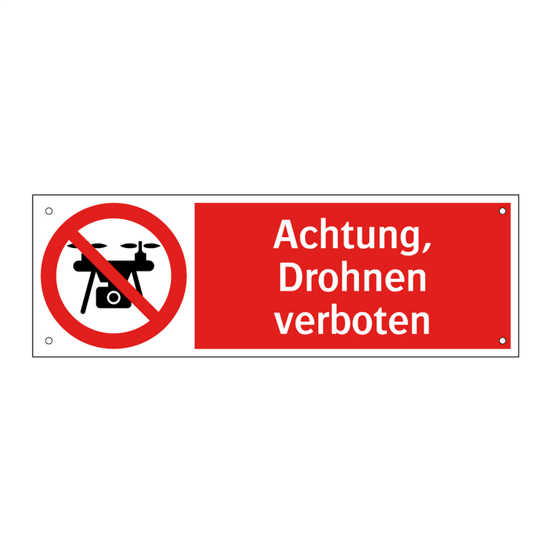 Achtung, Drohnen verboten