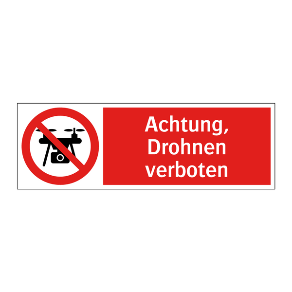 Achtung, Drohnen verboten