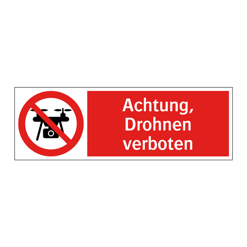 Achtung, Drohnen verboten
