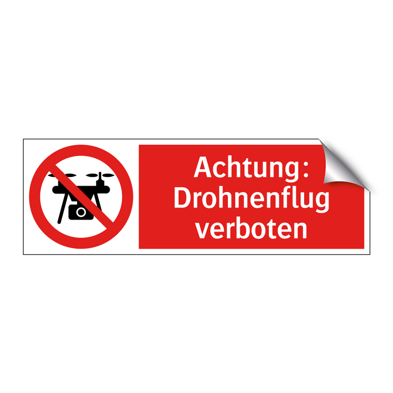 Achtung: Drohnenflug verboten