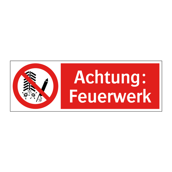 Achtung: Feuerwerk