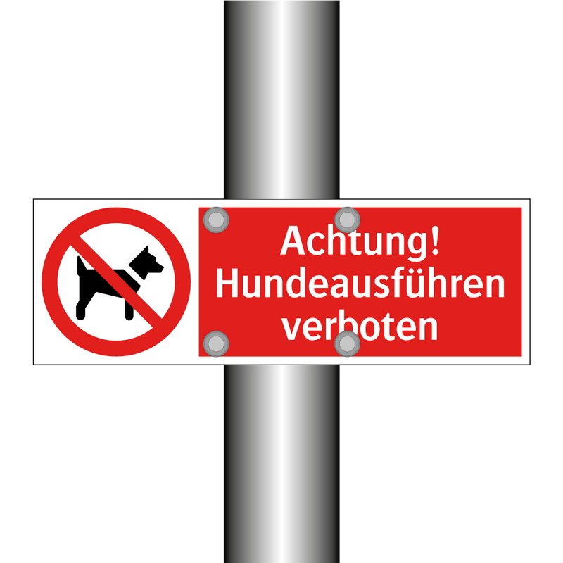 Achtung! Hundeausführen verboten