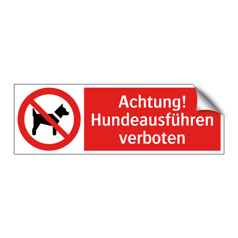 Achtung! Hundeausführen verboten