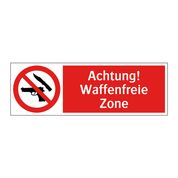 Achtung! Waffenfreie Zone