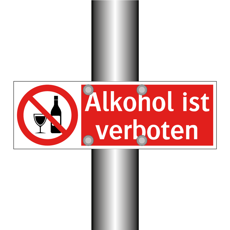 Alkohol ist verboten