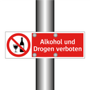 Alkohol und Drogen verboten