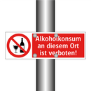 Alkoholkonsum an diesem Ort ist verboten!