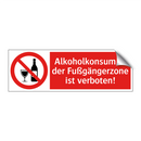 Alkoholkonsum in der Fußgängerzone ist verboten!