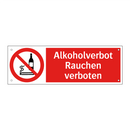 Alkoholverbot Rauchen verboten