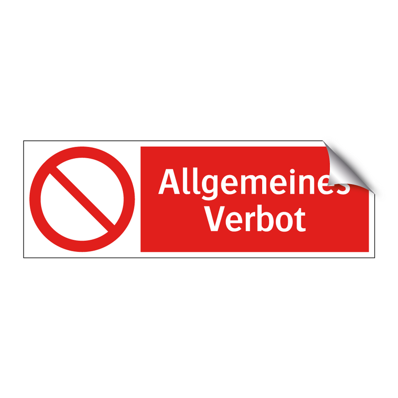 Allgemeines Verbot