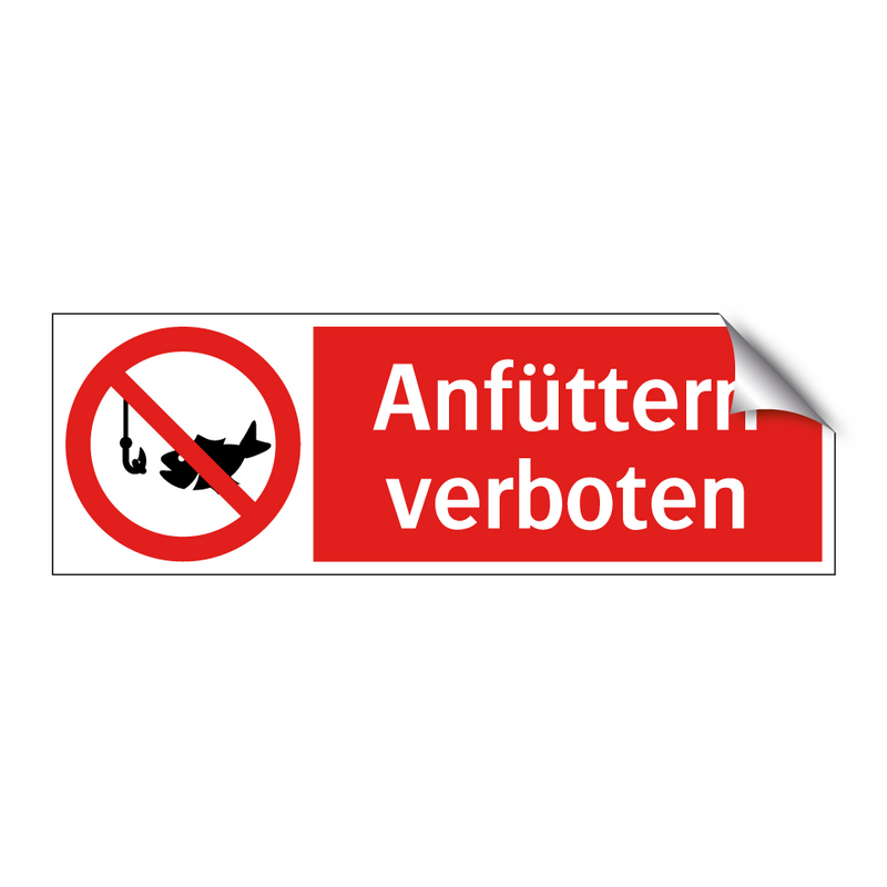 Anfüttern verboten