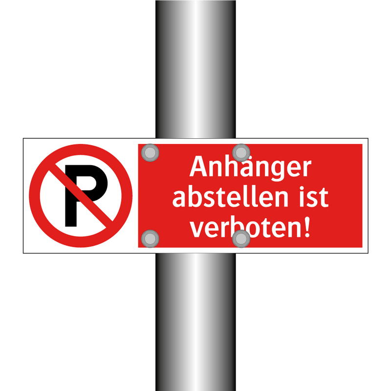 Anhänger abstellen ist verboten!