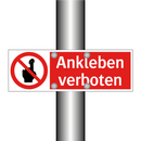 Ankleben verboten