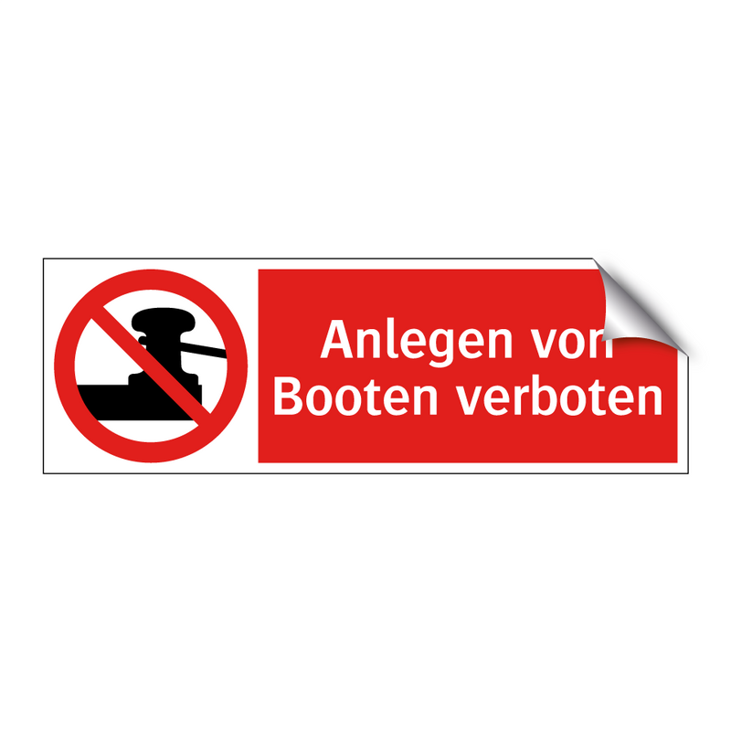 Anlegen von Booten verboten