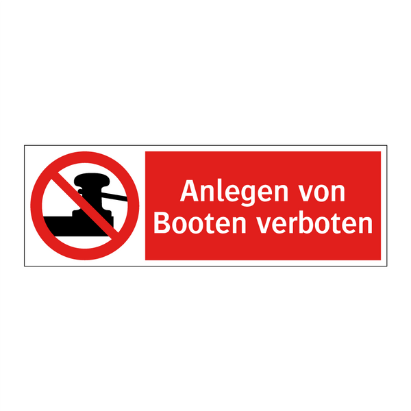 Anlegen von Booten verboten