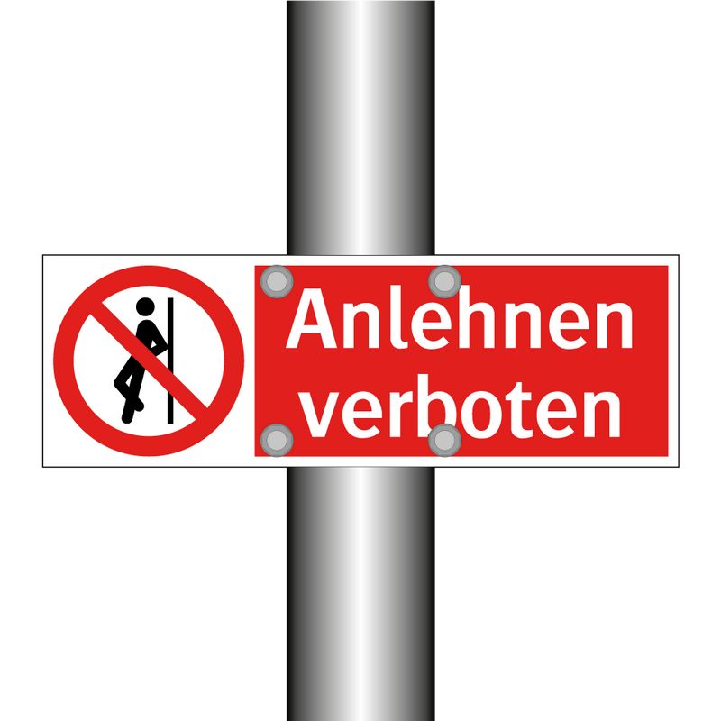 Anlehnen verboten
