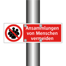 Ansammlungen von Menschen vermeiden