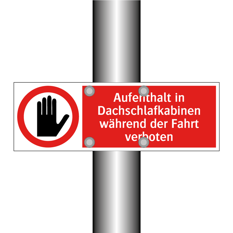 Aufenthalt in Dachschlafkabinen während der Fahrt verboten