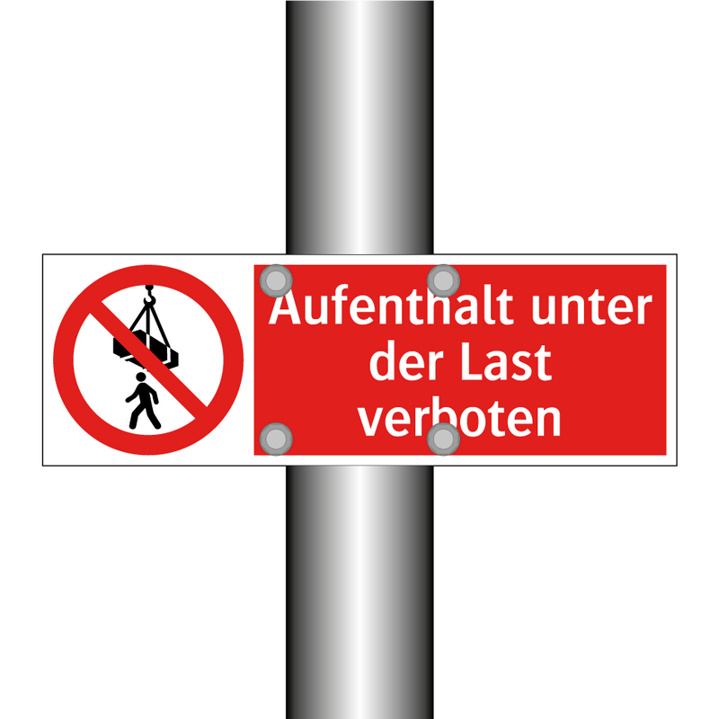 Aufenthalt unter der Last verboten