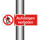 Aufsteigen verboten