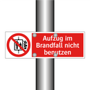 Aufzug im Brandfall nicht benutzen