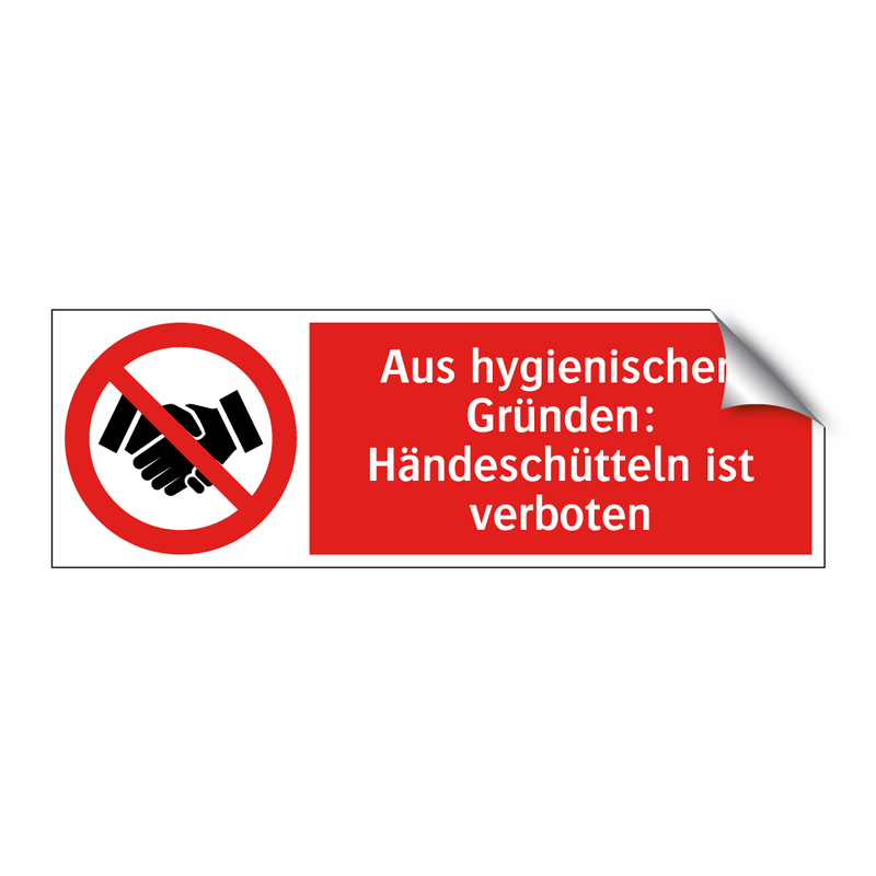 Aus hygienischen Gründen: Händeschütteln ist verboten