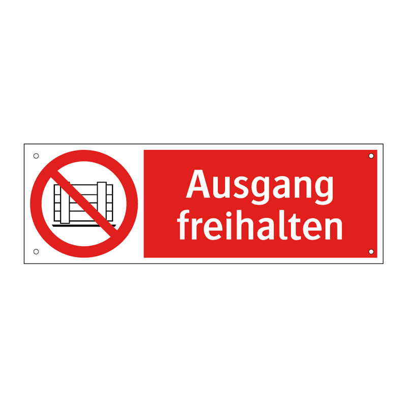 Ausgang freihalten