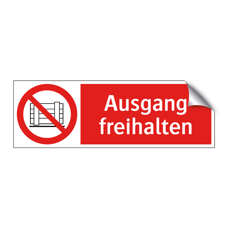 Ausgang freihalten
