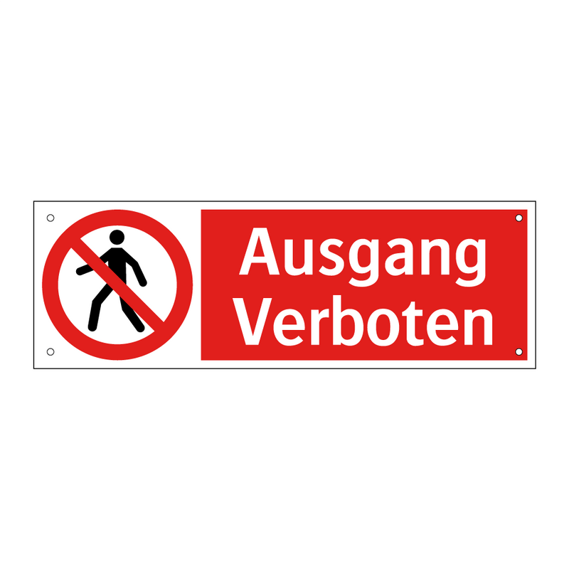 Ausgang Verboten
