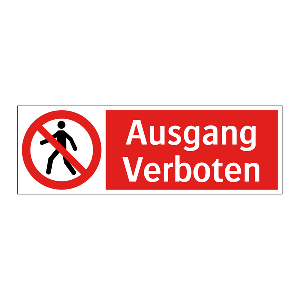 Ausgang Verboten