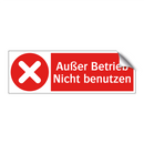 Außer Betrieb Nicht benutzen