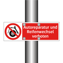 Autoreparatur und Reifenwechsel verboten