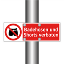 Badehosen und Shorts verboten
