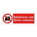Badehosen und Shorts verboten