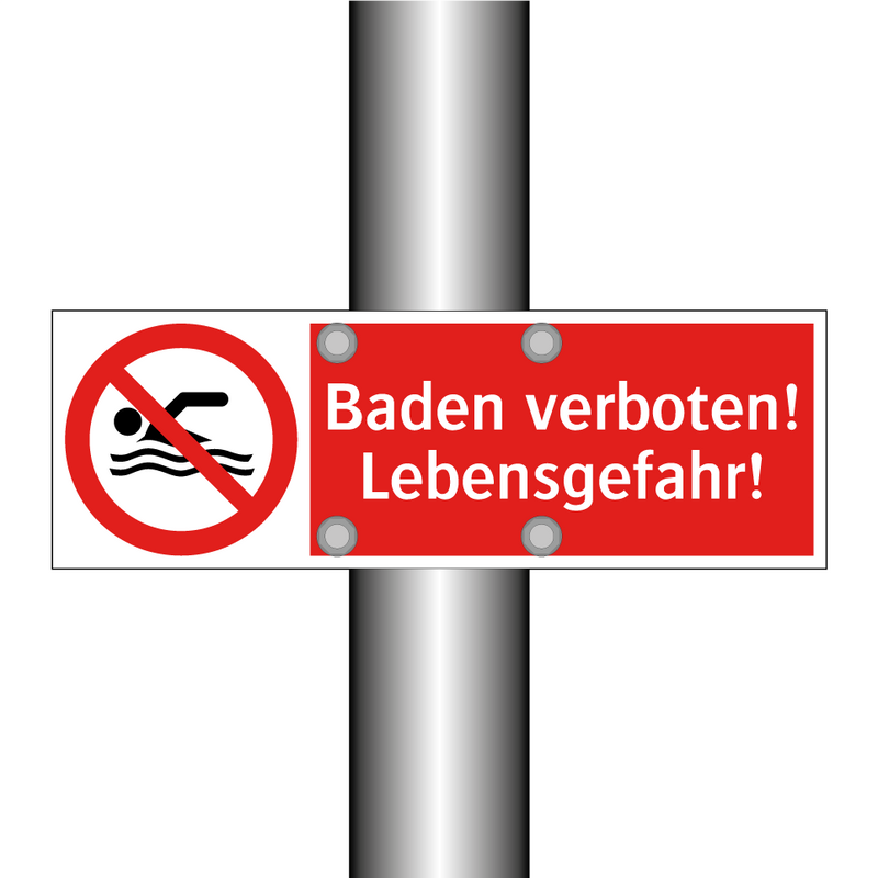 Baden verboten! Lebensgefahr!