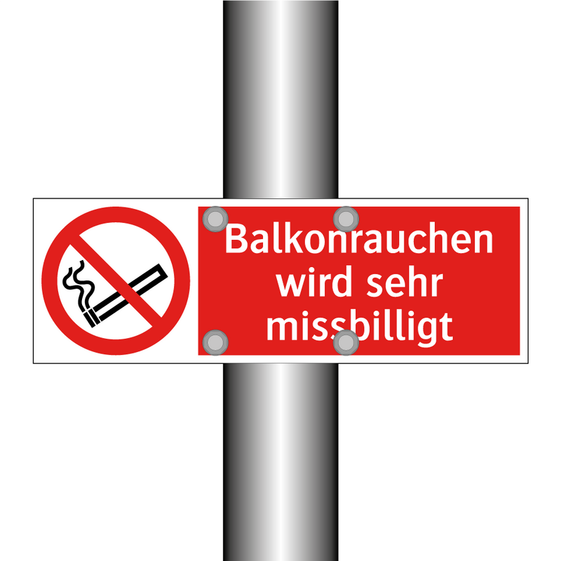 Balkonrauchen wird sehr missbilligt