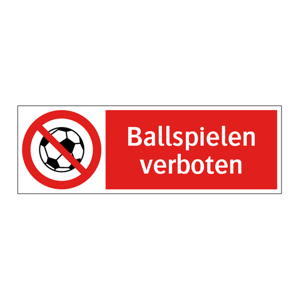 Ballspielen verboten
